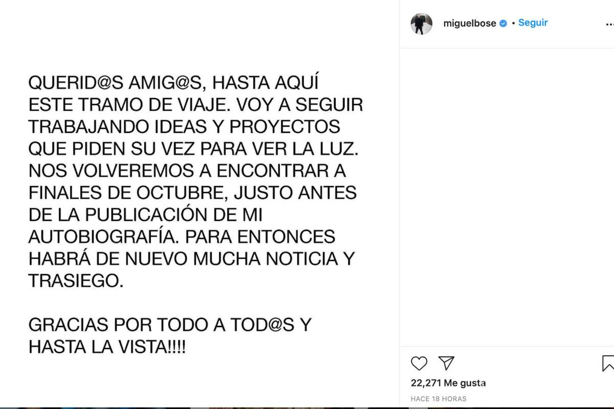 $!Por lo que todo parece indicar que el cantante ha tomado un difícil decisión.