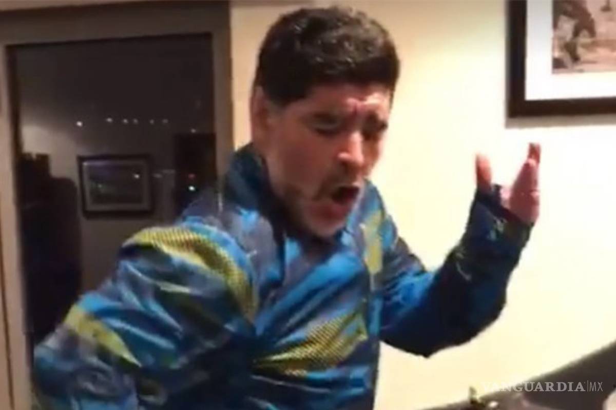 Así entrena Maradona para las fiestas decembrinas
