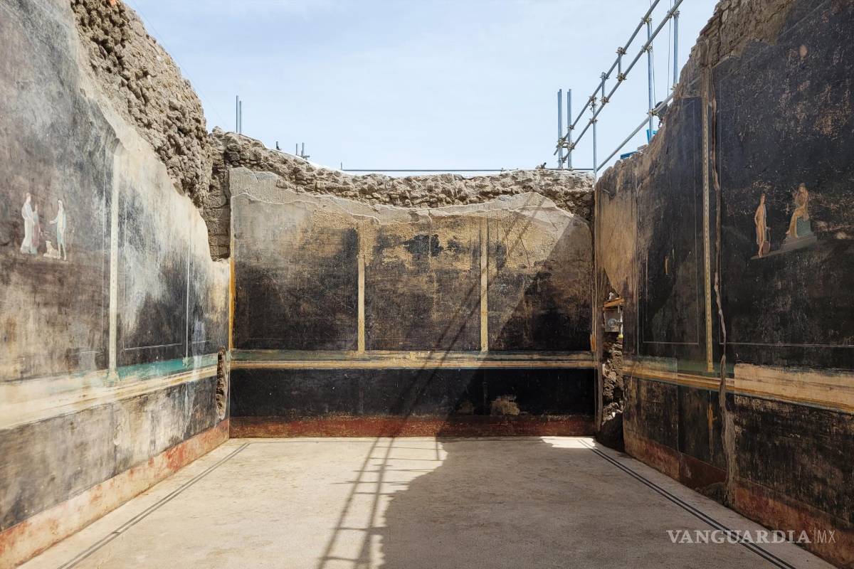 Un ‘refinado’ salón de banquetes en Pompeya está cubierto de imágenes sobre Troya