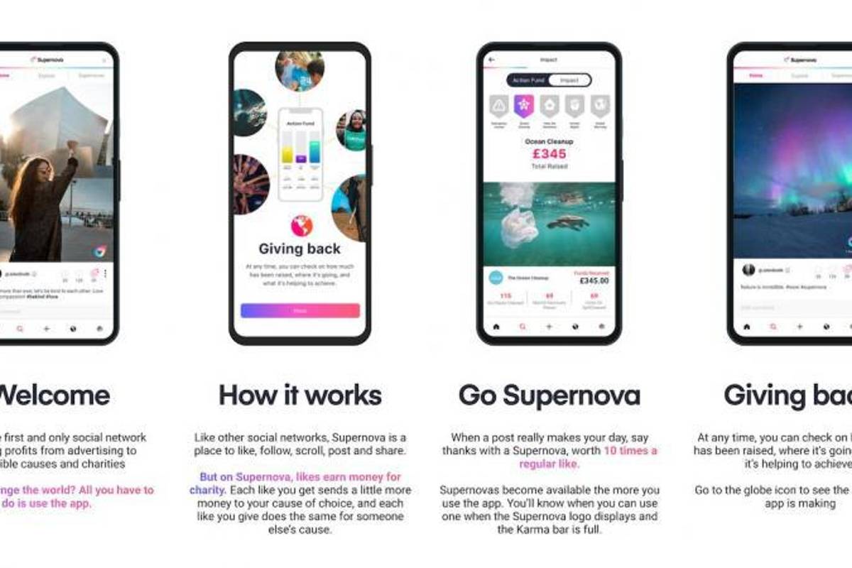 Supernova, la red social que dona ganancias a causas benéficas