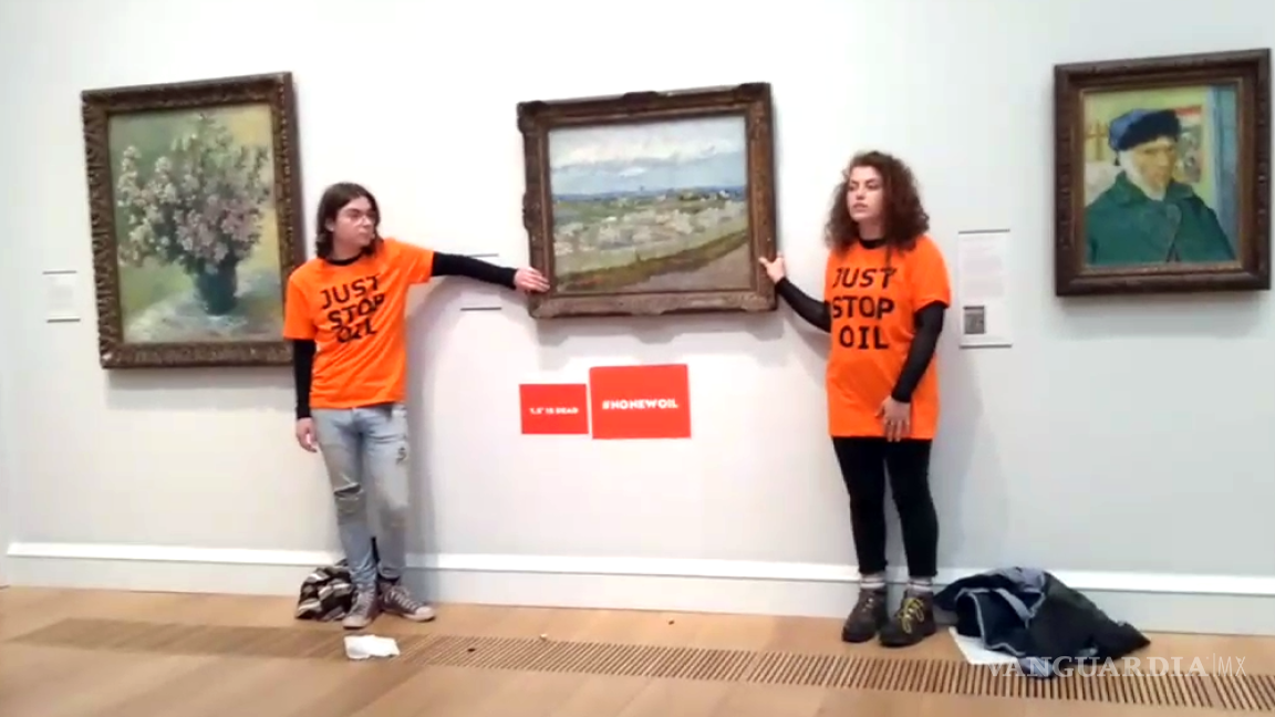 $!Más activistas protestan por el cambio climático ‘a través’ del arte
