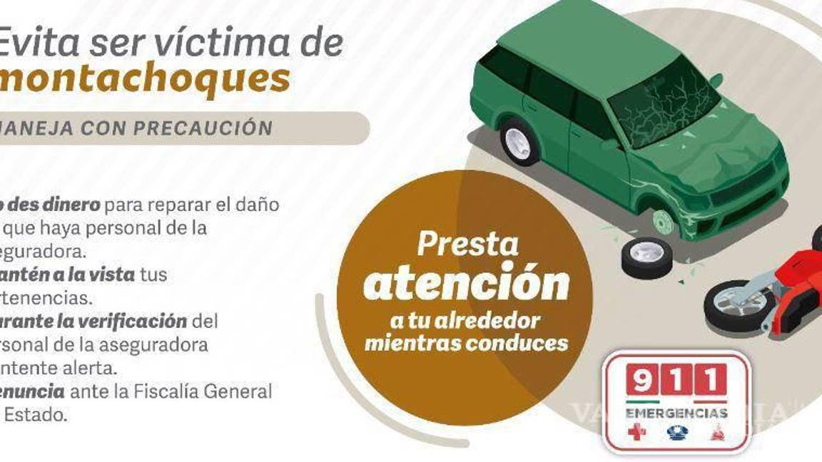 $!Denuncian otro posible caso de ‘montachoques’ en la carretera Monterrey-Saltillo (video)