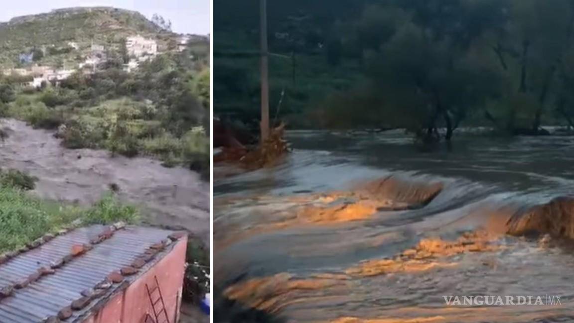 Zacatecas bajo alerta... desborde de presa San Aparicio causó inundaciones en Genaro Codina