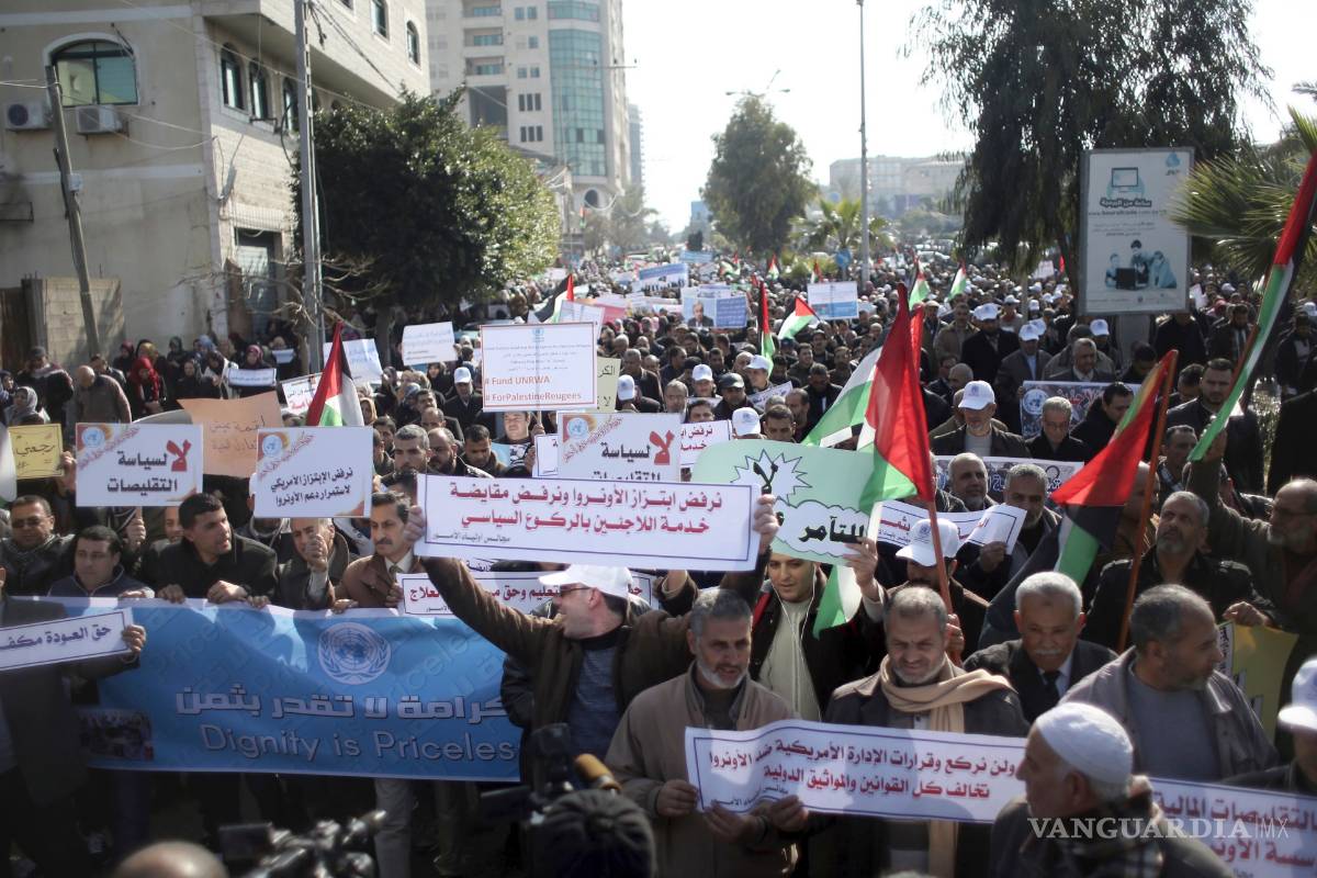 Empleados de la ONU en&nbsp;Gaza, van a huelga por suspensión de ayuda EU