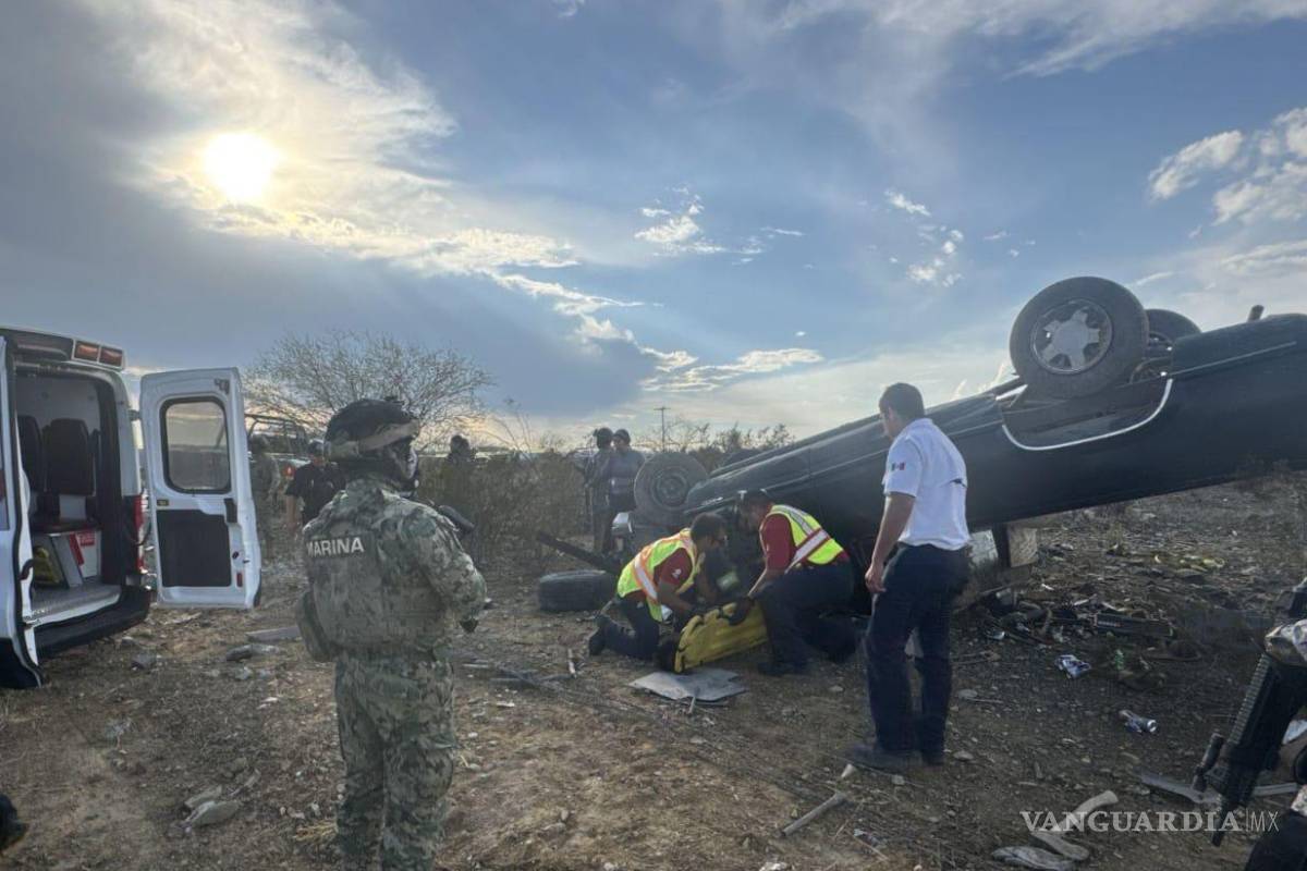 Fatal volcadura en Ramos Arizpe deja un hombre sin vida y dos heridos