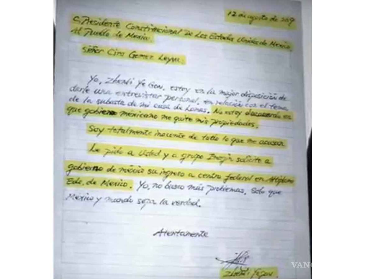 $!‘No estoy de acuerdo que me quiten mis propiedades’: Zhenli Ye Gon