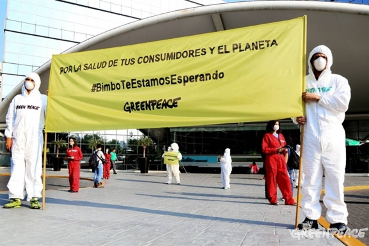 Con ayuda de gobiernos empresas dañan al planeta: Greenpeace; en México, Monsanto y Bimbo