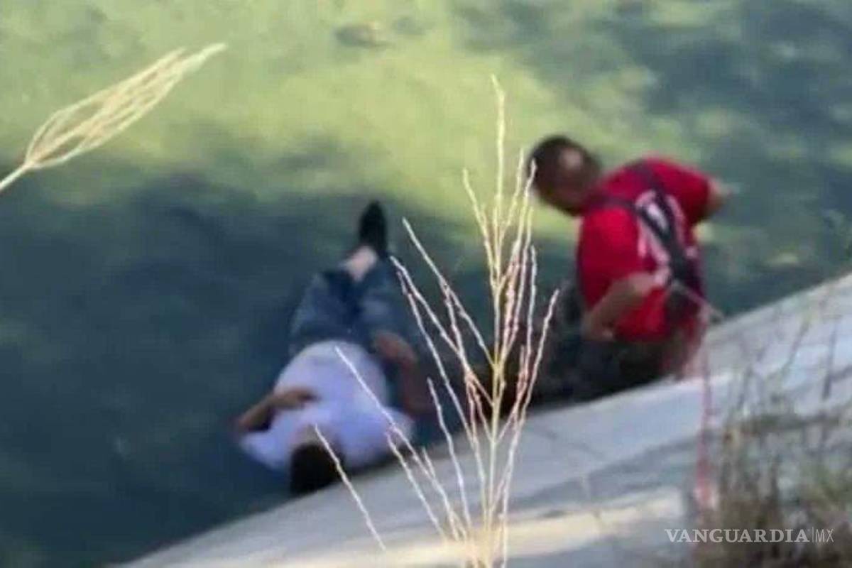 Encuentran a hombre flotando en canal de Reynosa; estaba dormido