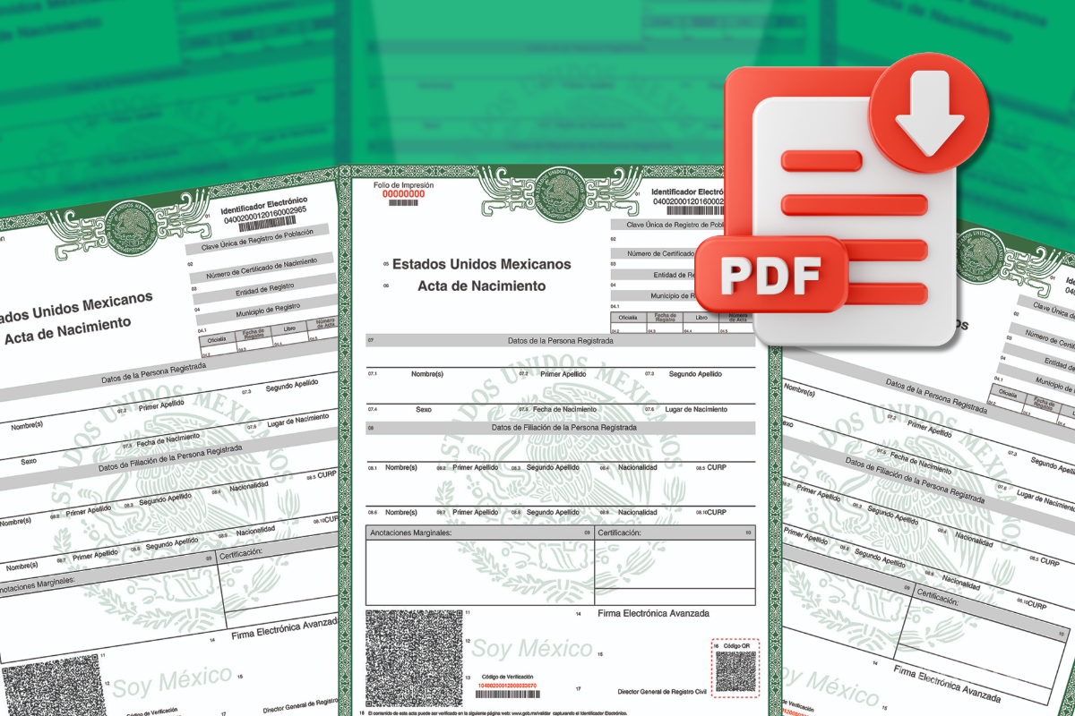 Así puedes imprimir la copia del Acta de Nacimiento certificada con el nuevo formato