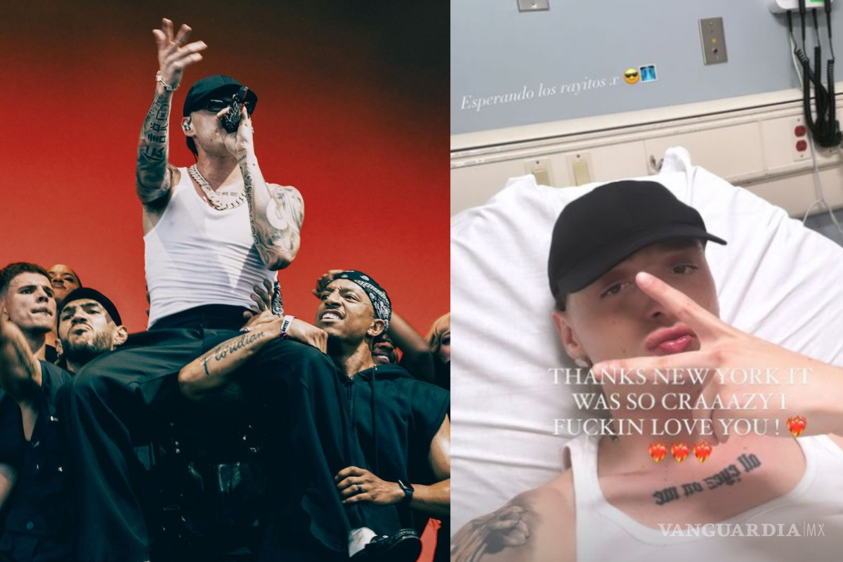 Peso Pluma sufre lesión durante concierto en The Governors Ball en NY, ¿Qué le pasó? (VIDEO)