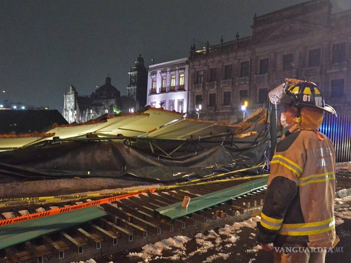 $!Tlaloc deja caer toda su furia contra el Templo Mayor con fuerte aguacero y granizada (fotos)