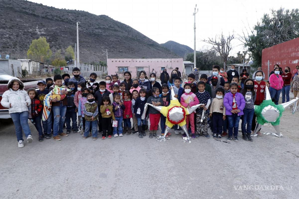 El sueño se hace realidad; regalan saltillenses posada a niños de ejido