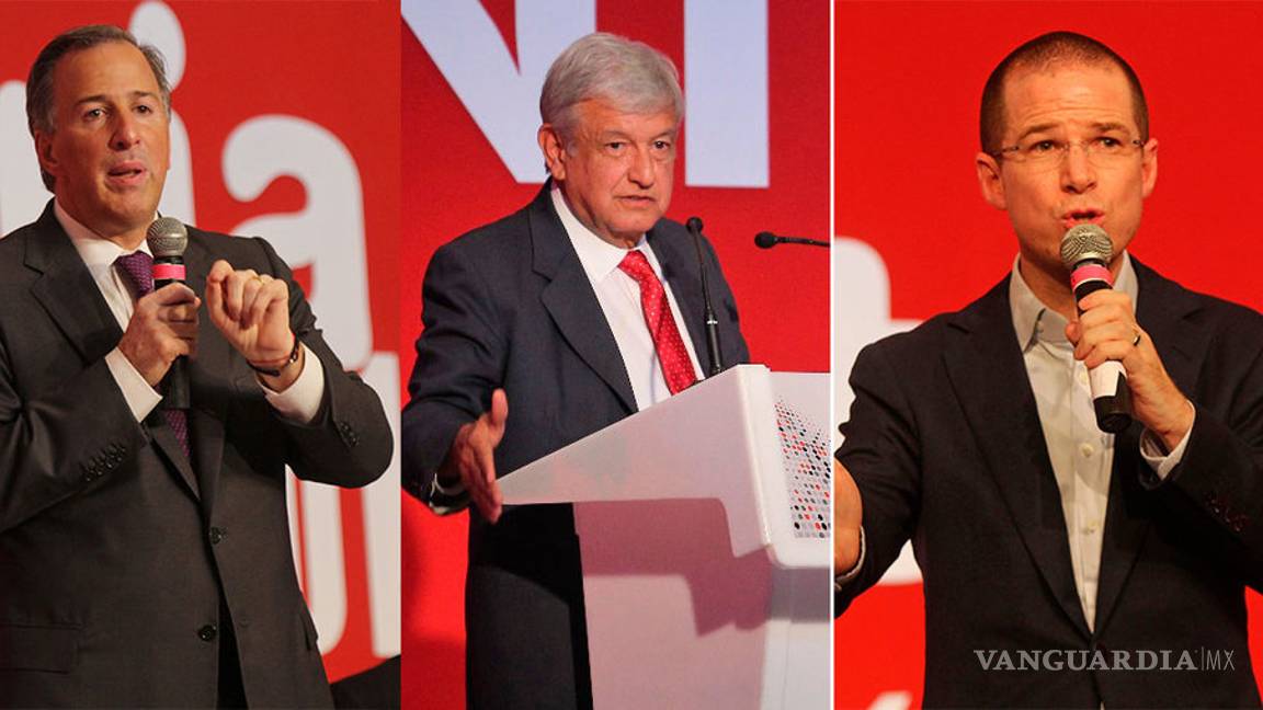 $!Anaya cae, AMLO sólido y muy arriba, Meade con resultados mixtos: encuestas de Bloomberg y Parametría