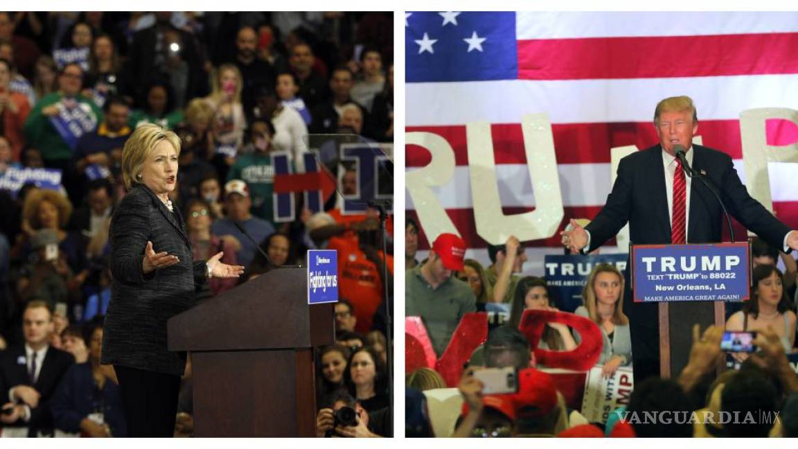 Trump y Clinton lideran sondeo sobre primarias clave de Florida y Ohio