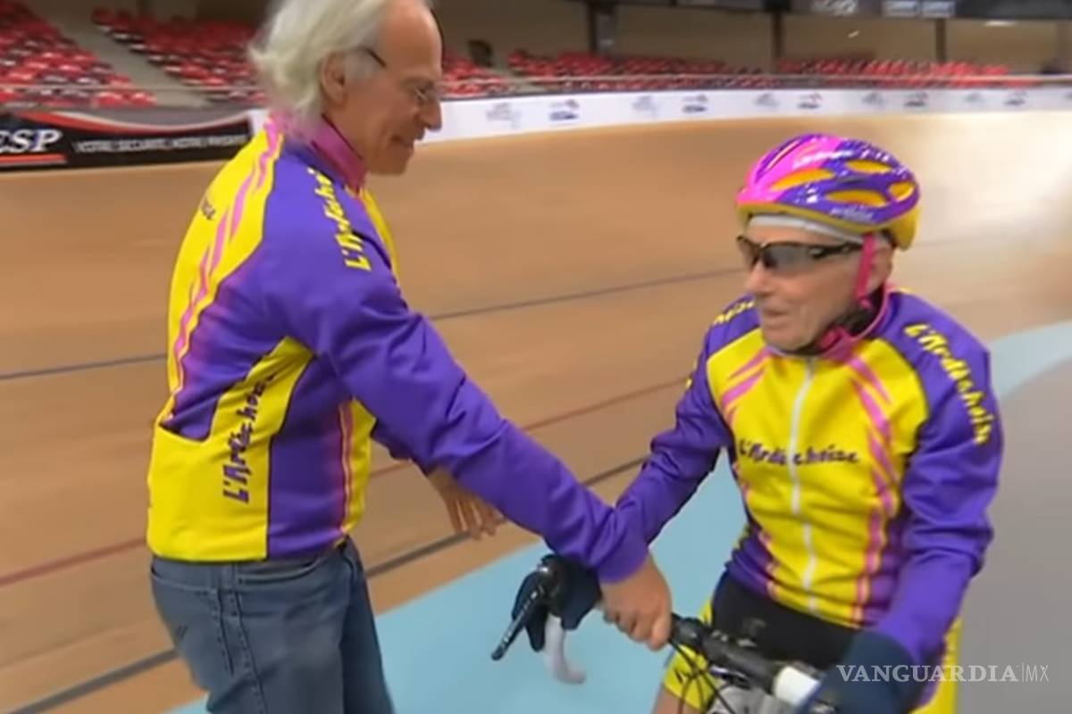 Ciclista rompe récord..... ¡a los 105 años!