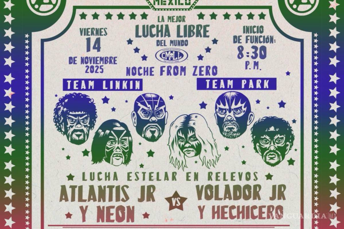 Linkin Park y el CMLL presentan ‘Noche From Zero’, una función especial de lucha libre en la Arena México