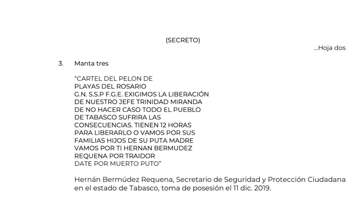 $!‘La Barredora’: inteligencia alertó desde 2019 sobre Hernán Bermúdez y red criminal en Tabasco, pero nadie actuó