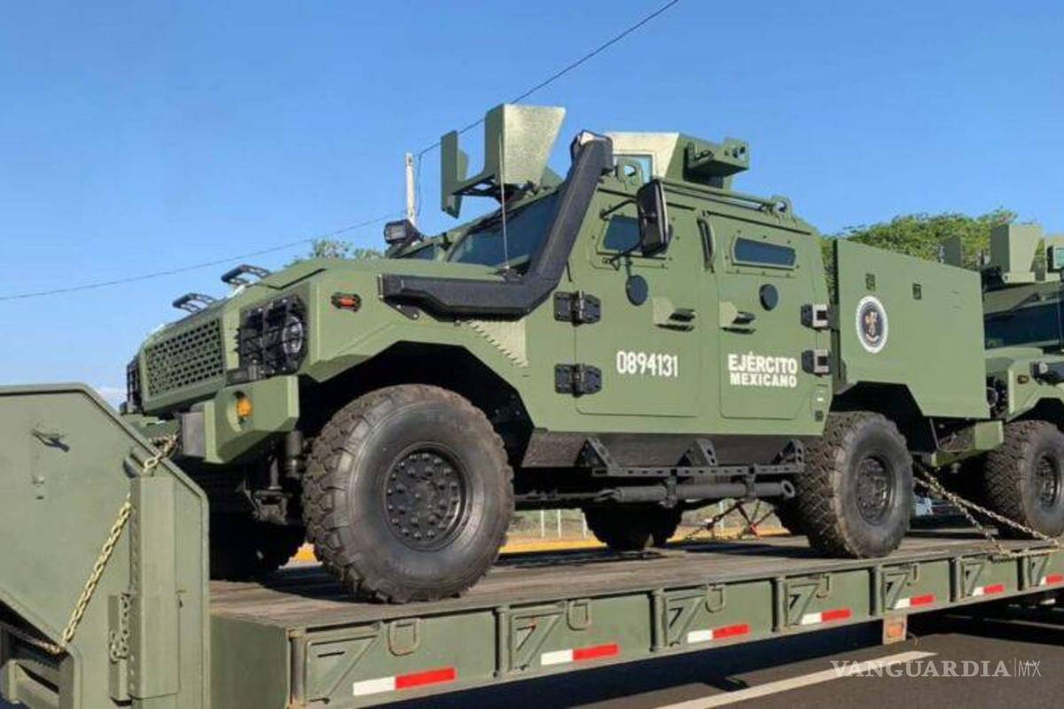 Sedena lleva sus ‘Ocelotl’ a Sinaloa, así son los vehículos de guerra con los que patrullará