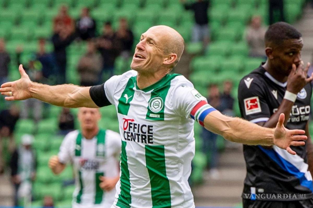 Arjen Robben anotó 18 años después con el Groningen
