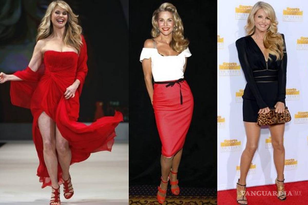 Christie Brinkley llega sexy a la tercera edad