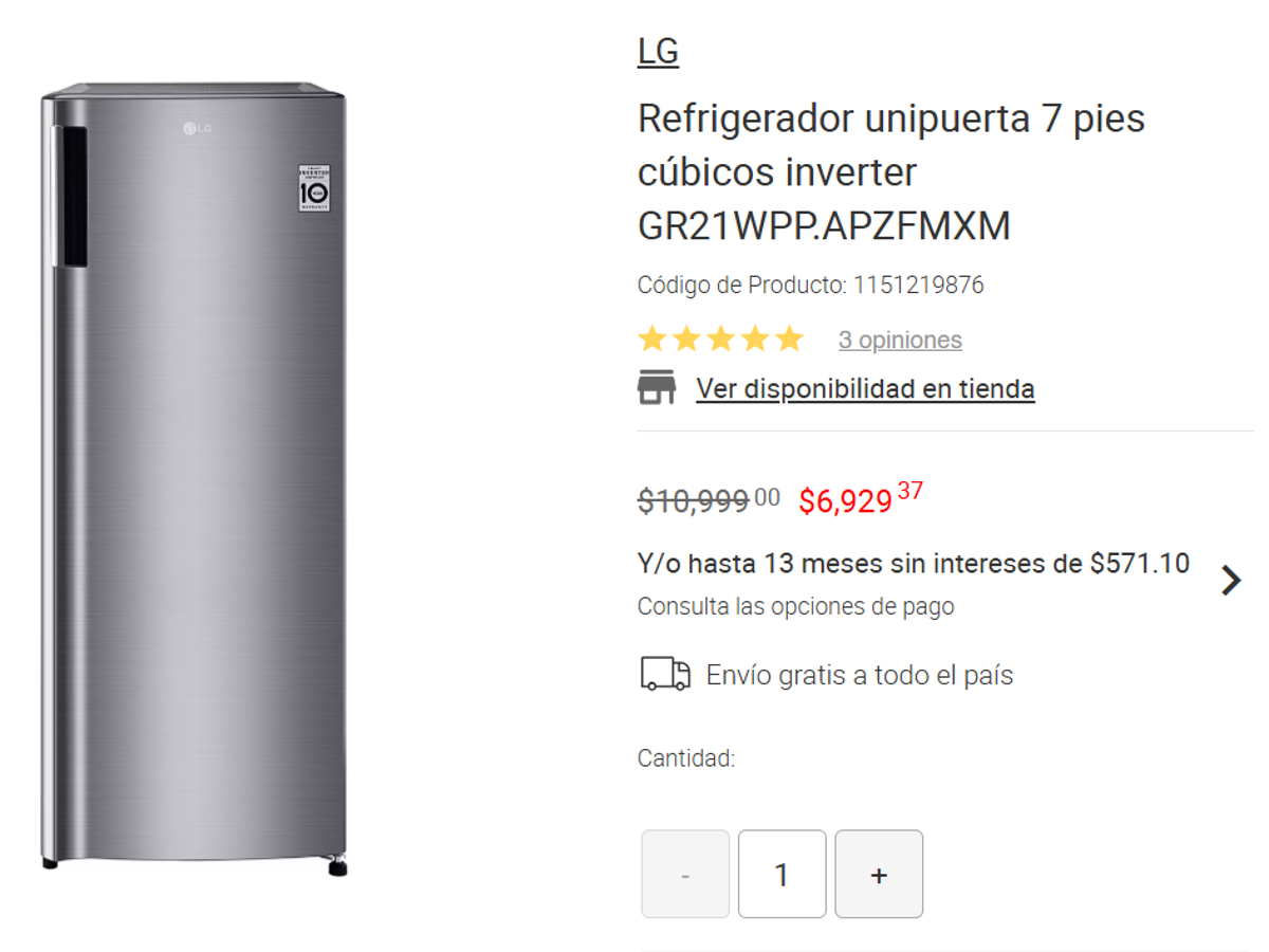 $!Venta Nocturna Liverpool: Los mejores descuentos en refrigeradores, congeladores, microondas y hornos eléctrico
