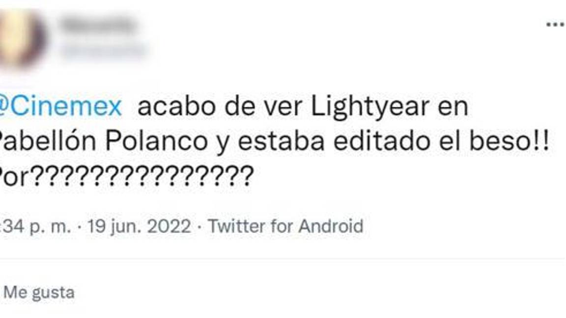 $!Denuncian que Cinépolis y Cinemex cortaron beso lésbico en ‘Lightyear’