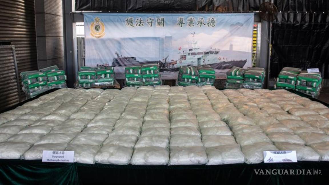 Hong Kong incauta su mayor cargamento de metanfetaminas procedente de México