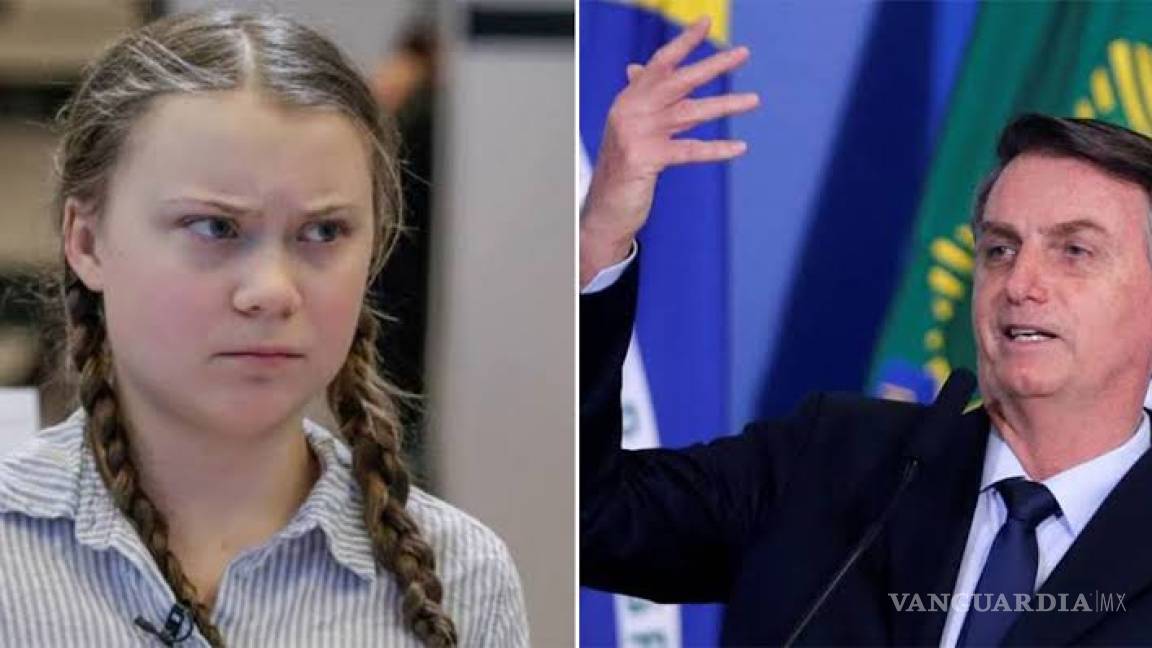 'Impresionante que prensa dé espacio a una mocosa como esa': Bolsonaro ataca a Greta Thunberg