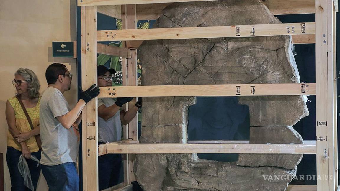 $!El monumento viajó el pasado 19 de mayo desde Denver, Colorado, en un avión de la Fuerza Aérea Mexicana