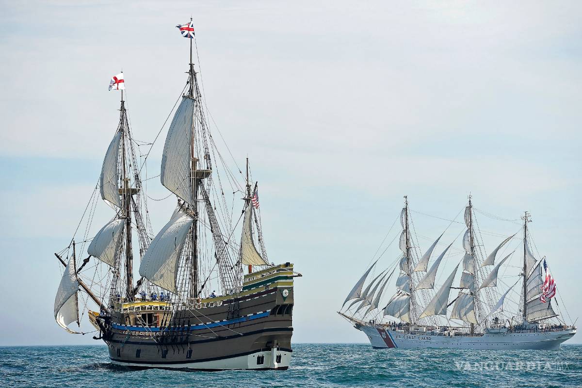 $!Tras una restauración de tres años réplica del Mayflower regresa al puerto de Plymouth