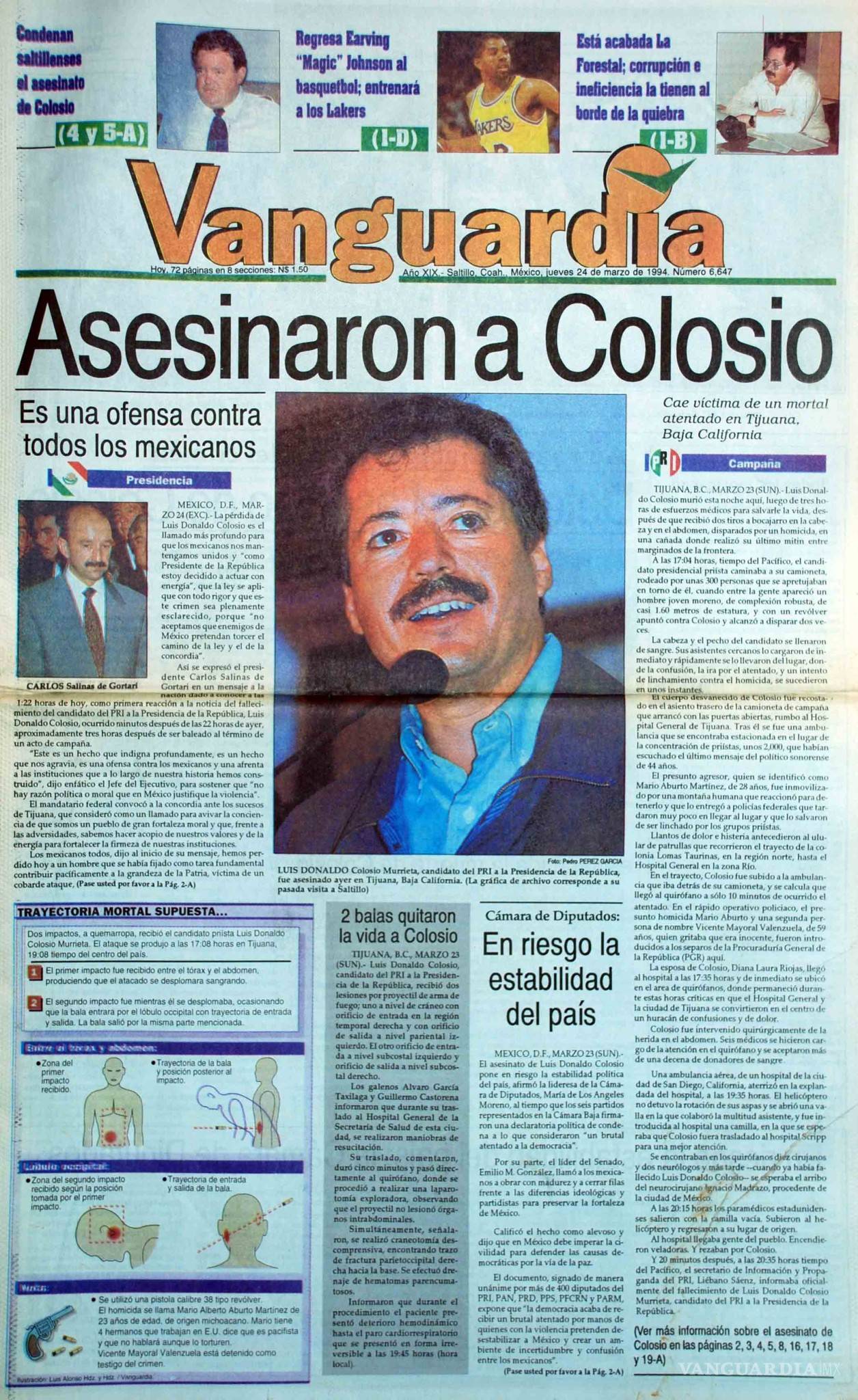 $!25 Años del Asesinato de Luis Donaldo Colosio