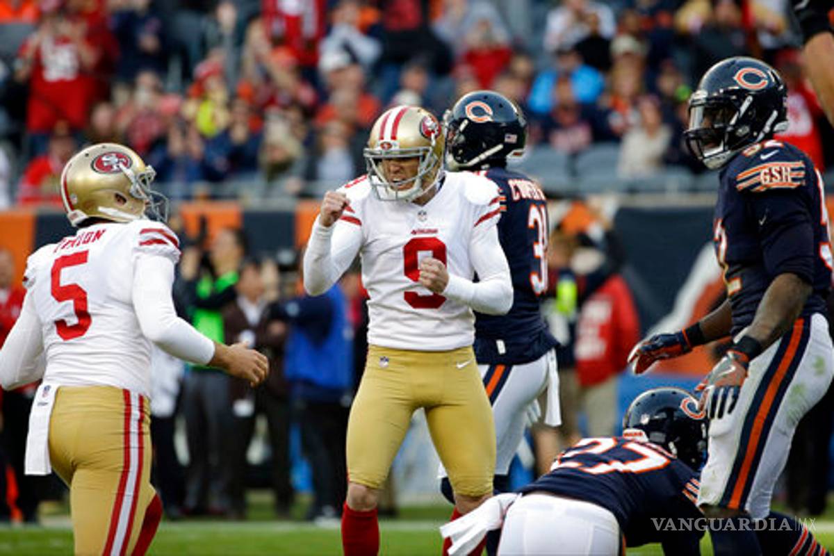 49ers sorprenden a los Bears de Chicago