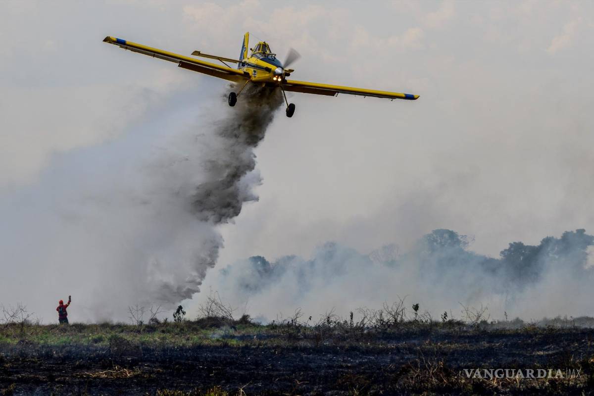 Vuelven incendios a amenazar al mayor humedal entre Brasil, Paraguay y Bolivia