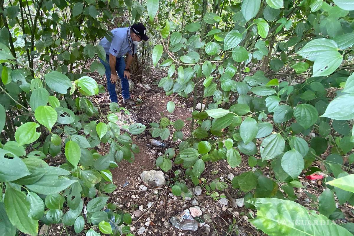 Localizan en Cancún fosa clandestina; rescataron restos de cinco cuerpos entre ellos el de un empresario local