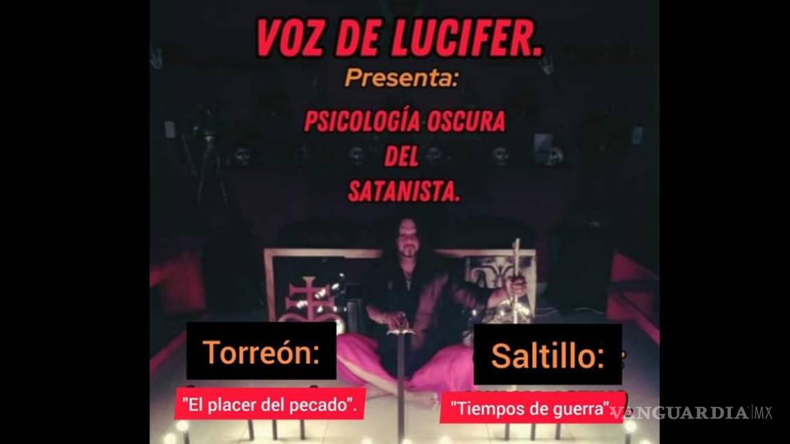 Causa polémica invitación a conferencias sobre satanismo en Saltillo y Torreón