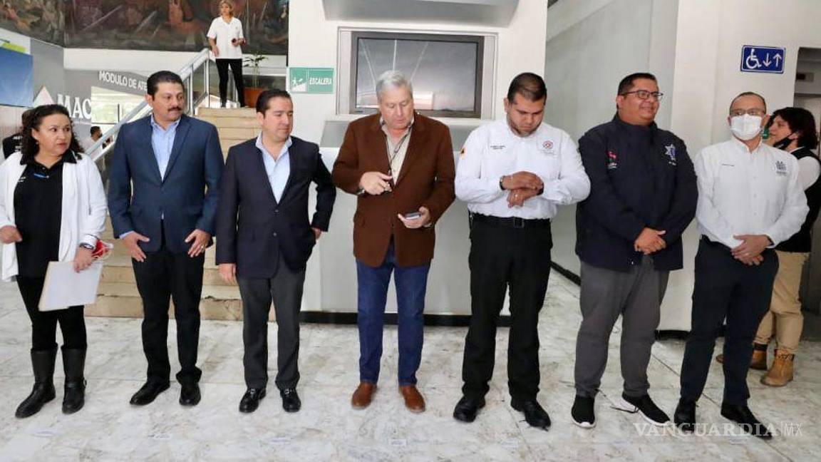 $!En el simulacro de Presidencia Municipal participaron 319 empleados