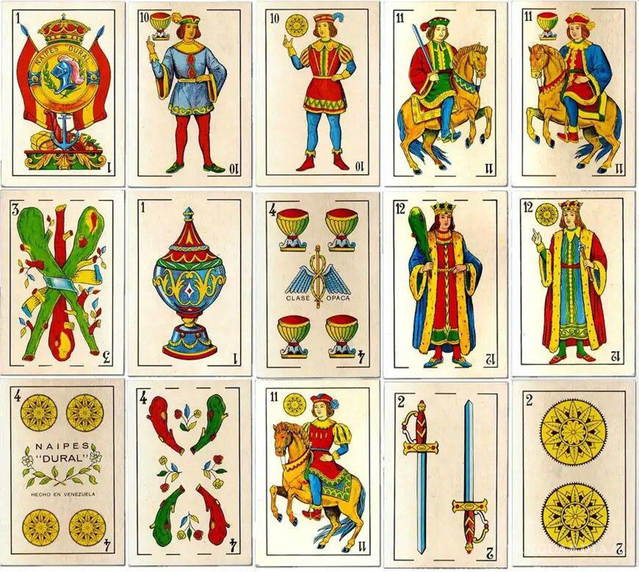 $!Baraja española para juegos de naipes usada durante la época colonial.