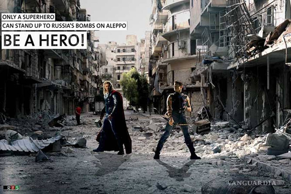 ‘The Avengers’ llegan a Siria a denunciar la guerra