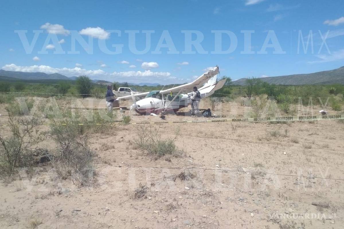 Avioneta aterriza de emergencia en Castaños por fallas en el motor