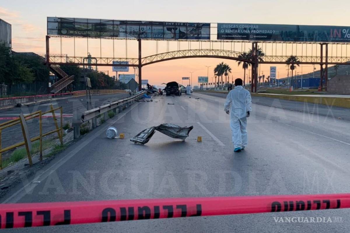 Policía Civil de Coahuila provoca choque en Saltillo - Monterrey; mueren cuatro personas en el lugar
