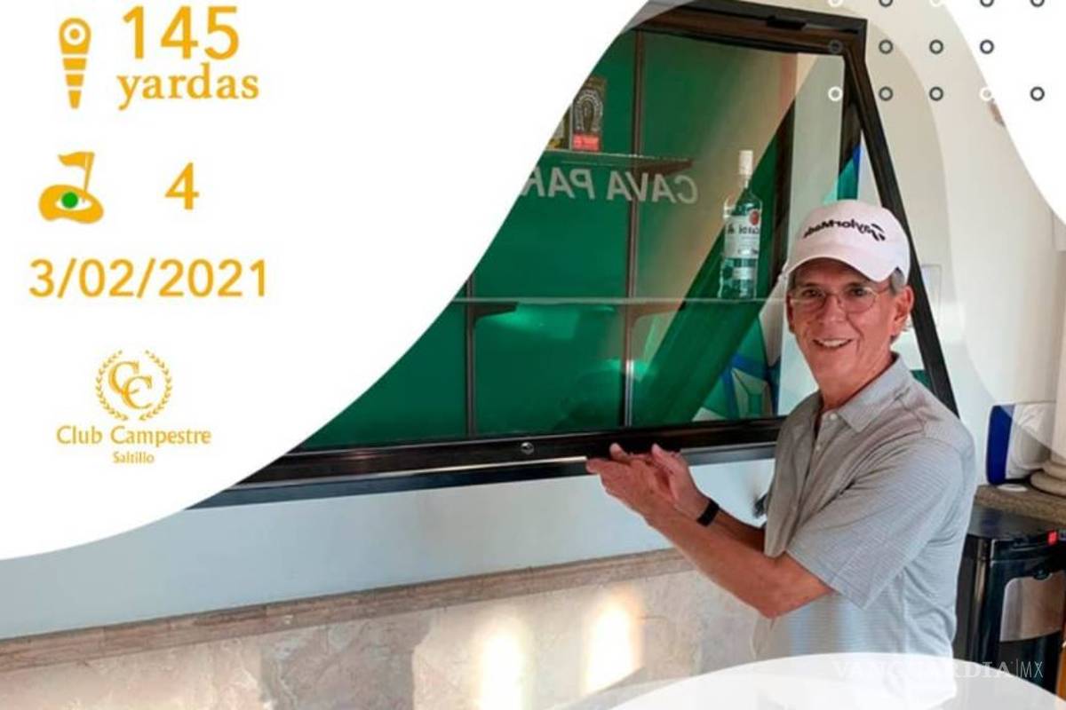 Guillermo Elizondo consigue hoyo en uno en Saltillo