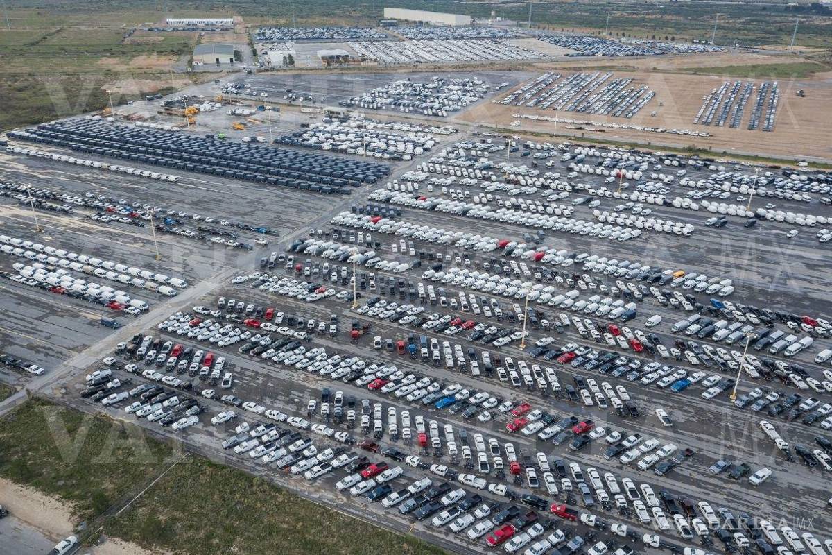 Coahuila: Así lucen miles de autos parados por falta de chips en Saltillo y Ramos Arizpe