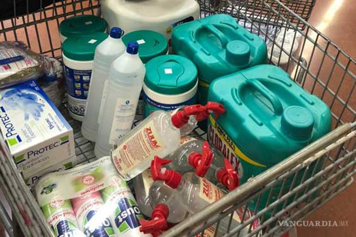 Niegan que haya en Saltillo compras de pánico de gel antibacterial y cubrebocas