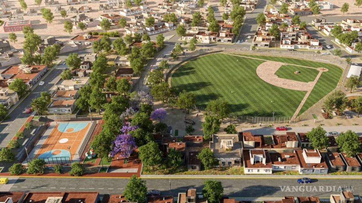 $!SAN JUAN DE SABINAS: Renovación de Módulo Deportivo con Plaza en Colonia Nueva Imagen.