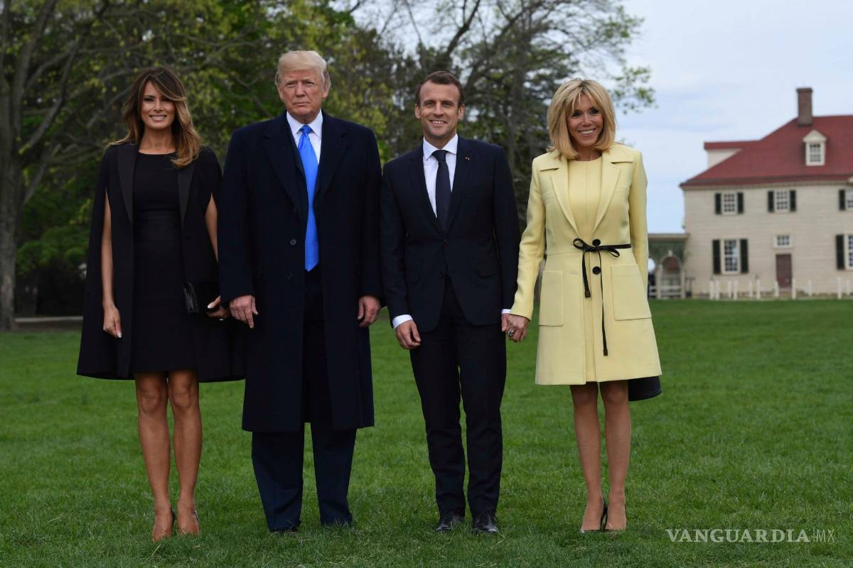 Donald Trump recibe a Macron por primera vez en la Casa Blanca