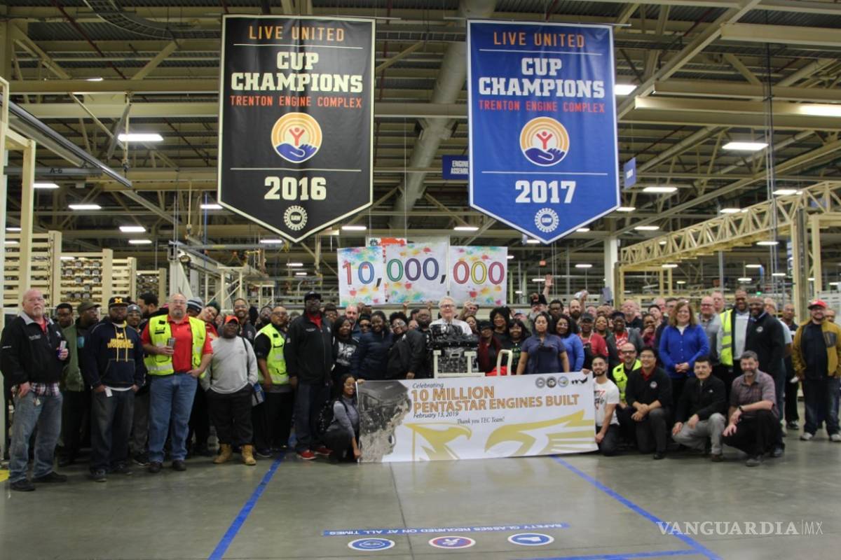 Fiat Chrysler llega a 10 millones de motores Pentastar producidos en EU