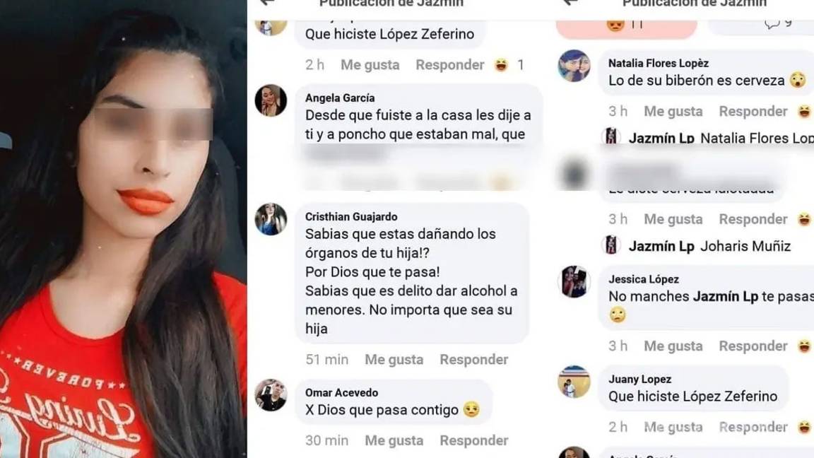 $!Madre da cerveza a su bebé y se burla en Facebook, 'no aguantó nada'