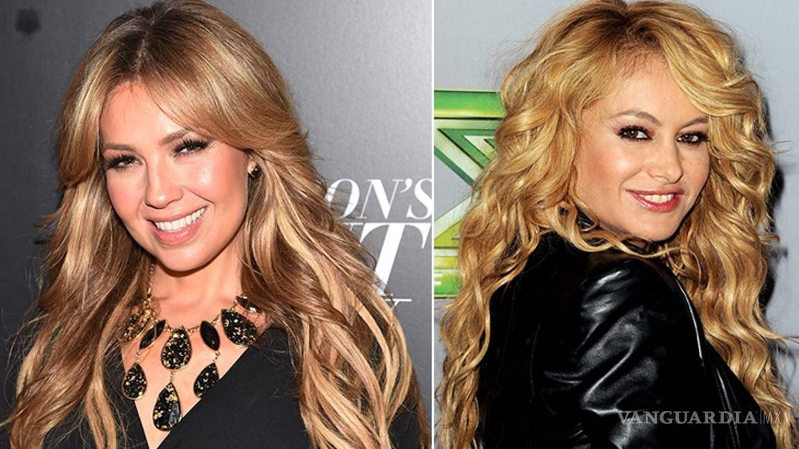 $!Reviven rivalidad Thalía y Paulina Rubio