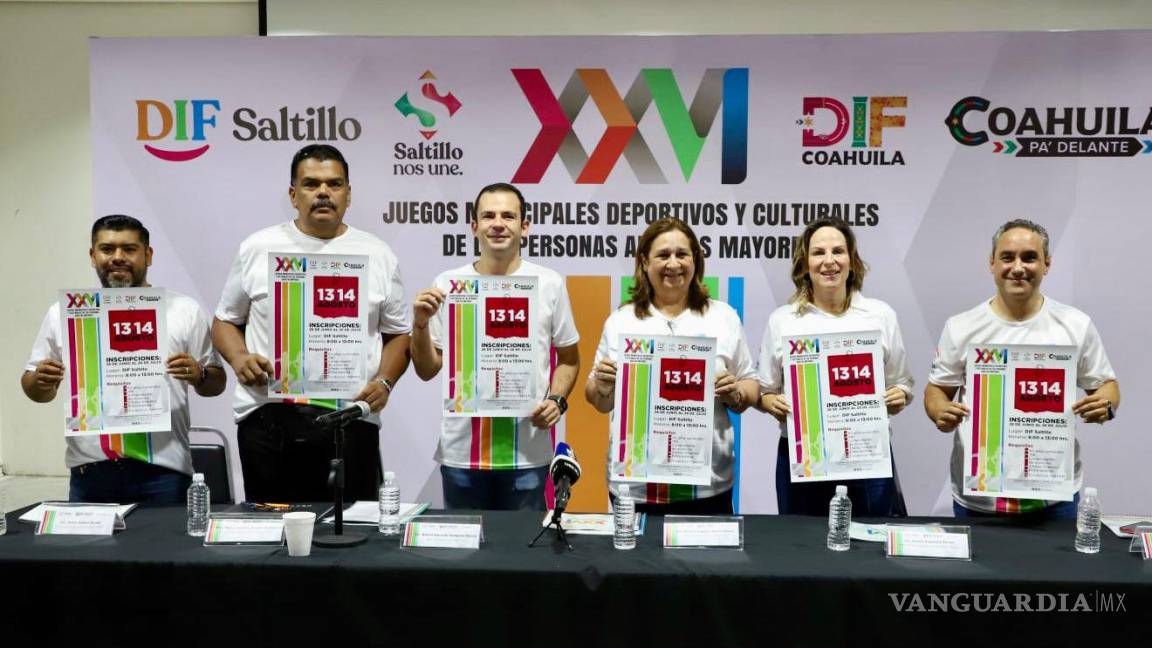 Saltillo: Invitan a participar en los Juegos Municipales de las Personas Adultas Mayores