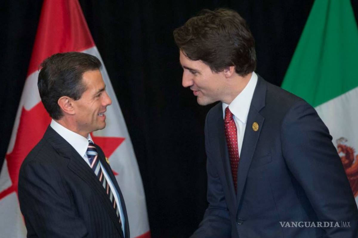 'Cierran filas' Peña Nieto y Trudeau en torno el TLCAN
